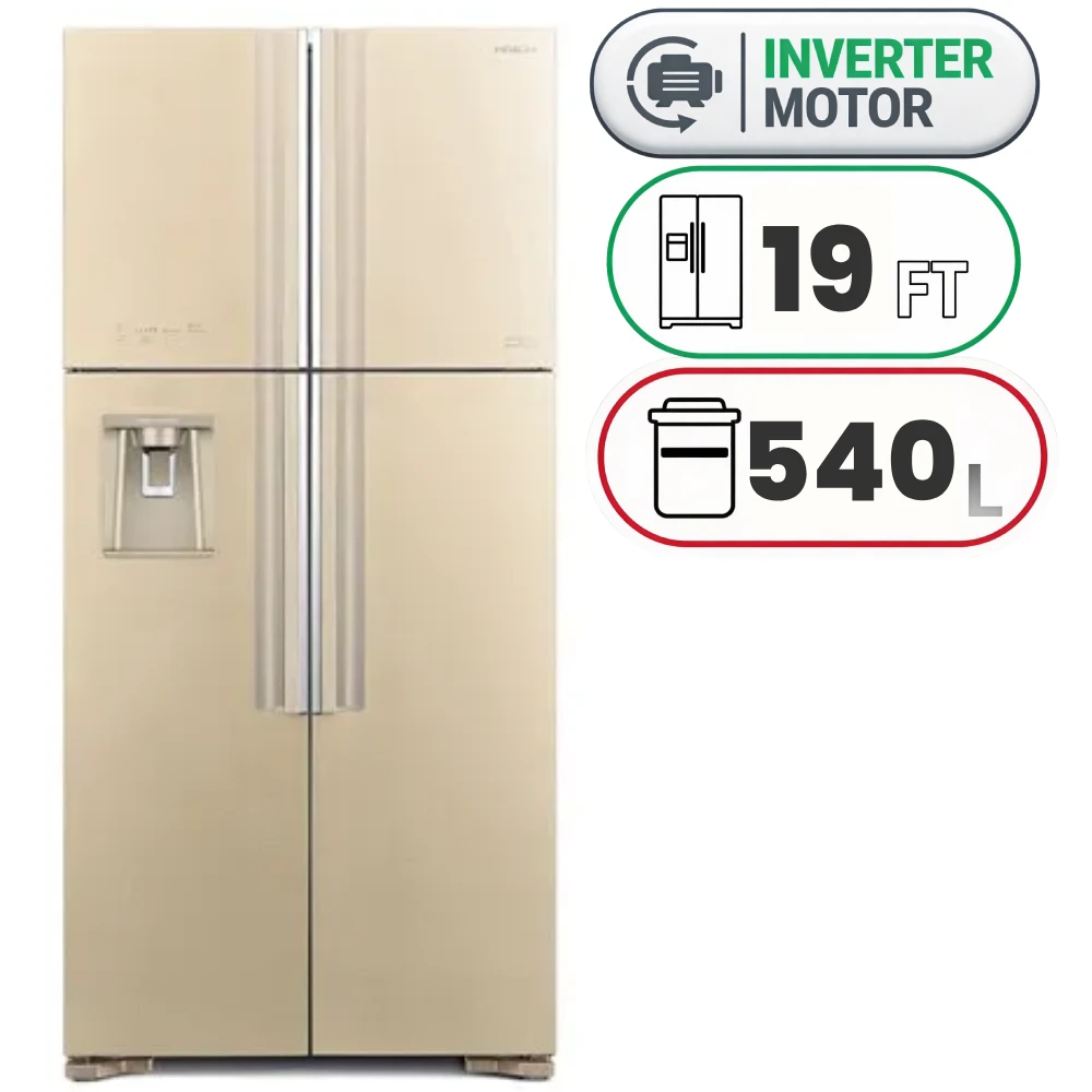Hitachi R-W760PUQ7 French Door Fridge - 540L - Inverter